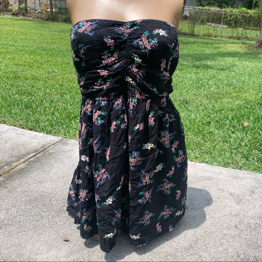 Strapless floral Oneill dress